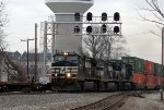 NS 9627 leads train 213 southbound at Aycock